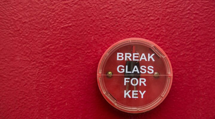 Emergency break glass.